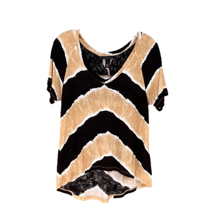 INC International Concepts Tie Dye Shirt Large Black Brown White